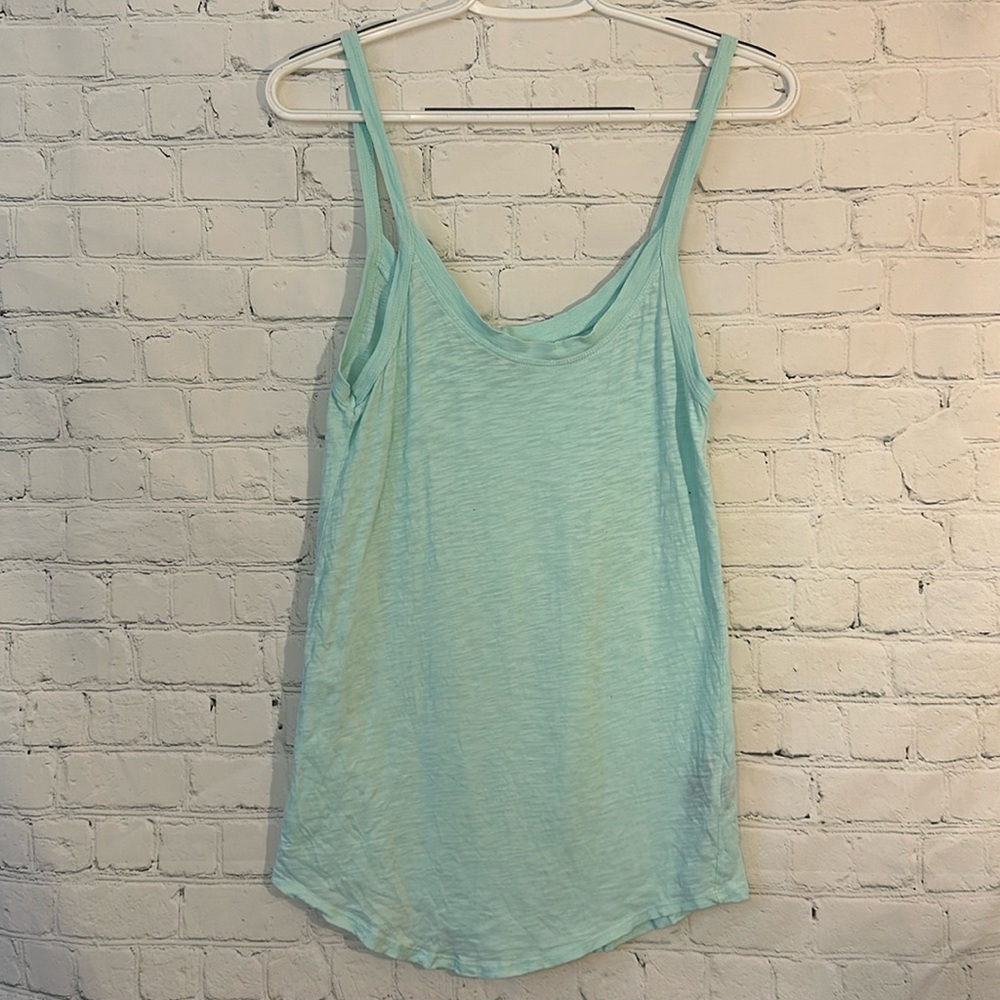 Anthropology t.la light green tank top